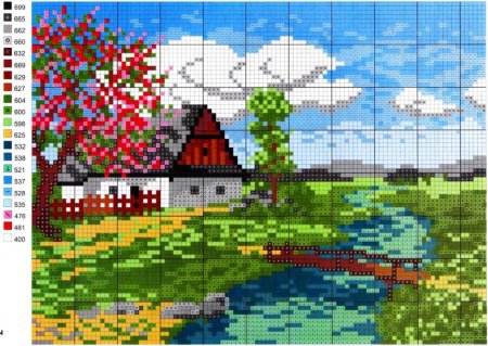 Рисунки по клеточкам сложные