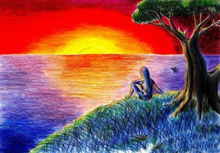 Рисунки для срисовки природа