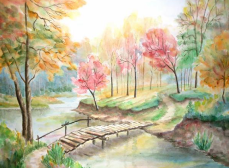 Пейзажи для срисовки