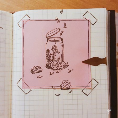 Морские рисунки в скетчбуке