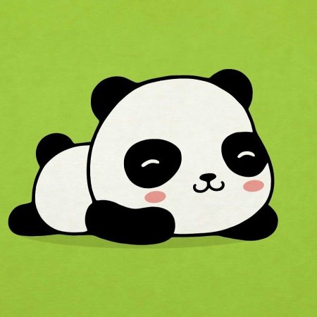 Панда для срисовки