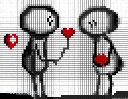 Рисунки по клеткам для личного дневника