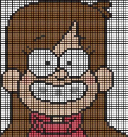 Венди по клеточкам из Гравити Фолз