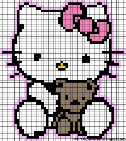 Вышивка крестиком Хеллоу Китти