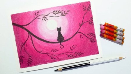 Цветы цветными карандашами лёгкие