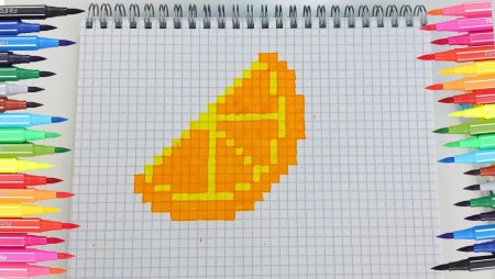 Рисунки по клеточкам фломастерами
