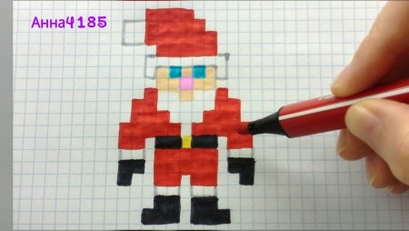 Рисование по клеткам Щенячий патруль