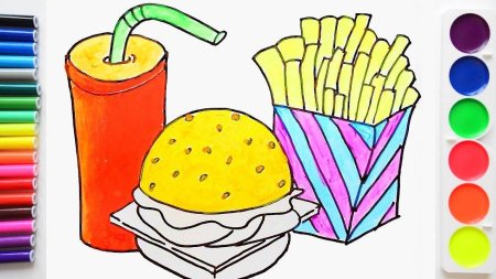 Рисунок лёгкий для срисовки еда