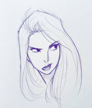 Человек карандашом