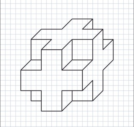 Рисунки в тетради в клетку