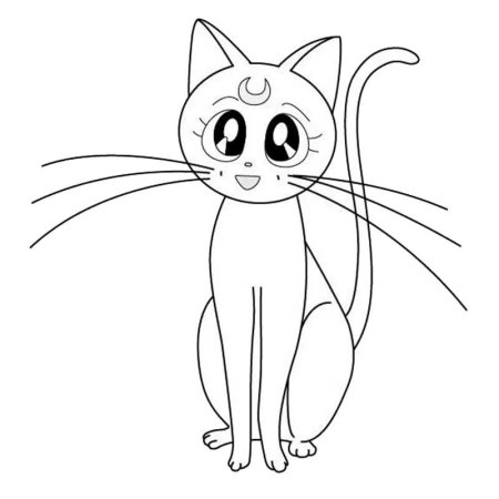 Рисунки котиков для срисовки