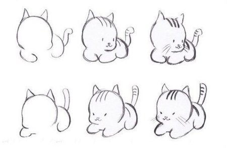 Котик карандашом