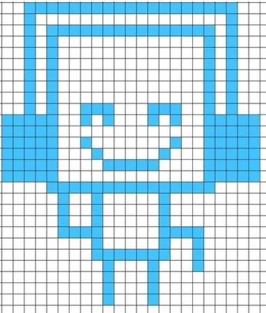 Рисунки по клеточкам лёгкие