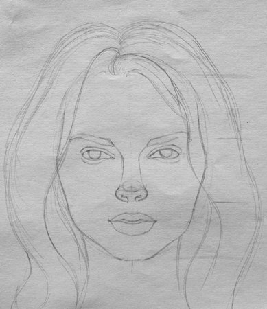 Портрет карандашом легкий