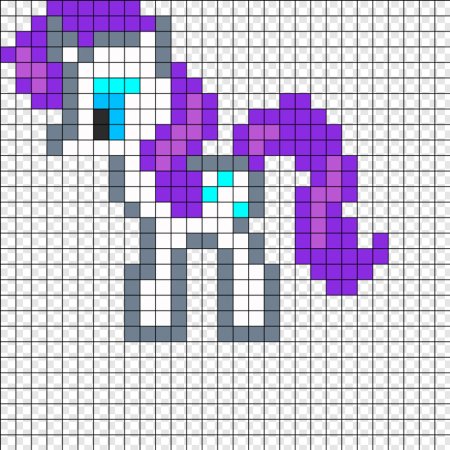 Принцесса Каденс по клеточкам