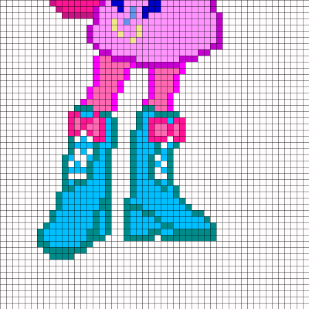 Рисование по клеточкам пони