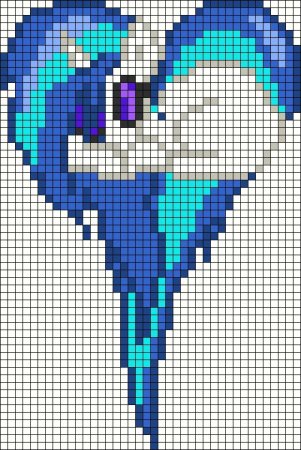 Девочки из Эквестрии по клеточкам