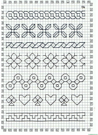 Рисунки по клеточкам в тетради ручкой