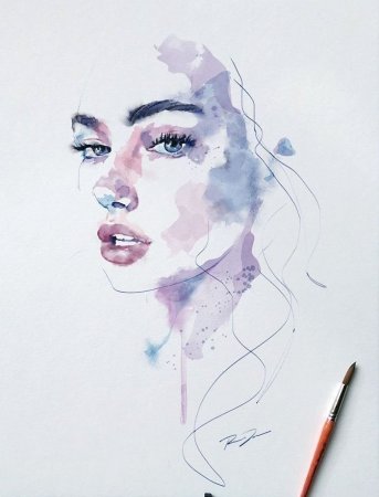 Ариэль зарисовки Диснея Глен Кин