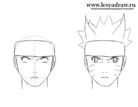 Рисунки для срисовки Наруто
