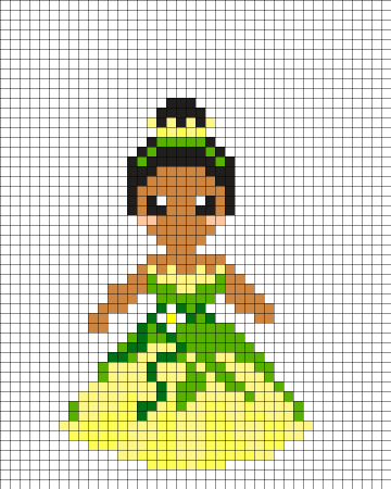 Картинки по клеточкам принцессы