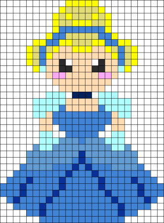 Снегурочка по пикселям