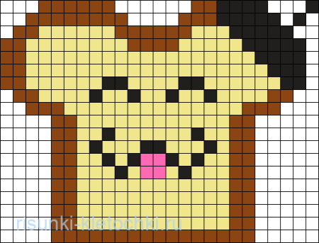 Рисунки по клеточкам мороженое