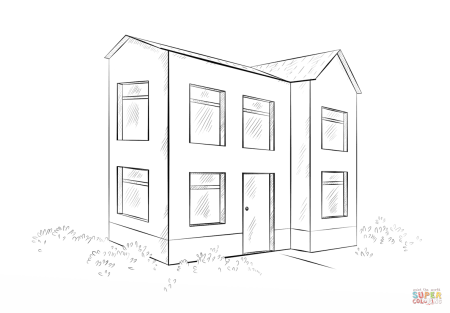 Рисунки зданий карандашом для срисовки