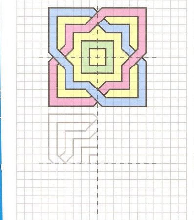 Рисунки в тетрадке в клеточку