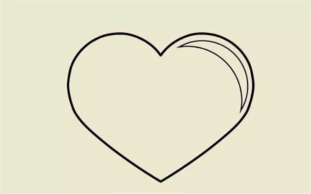 Нарисовать сердце карандашом