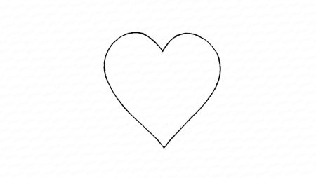Нарисовать сердце карандашом