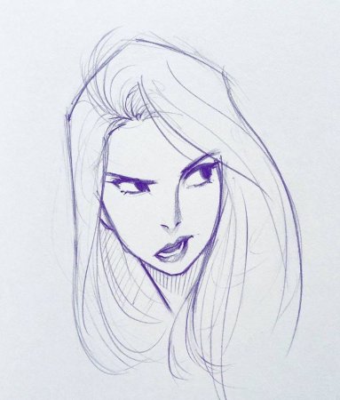 Скетчи девушек