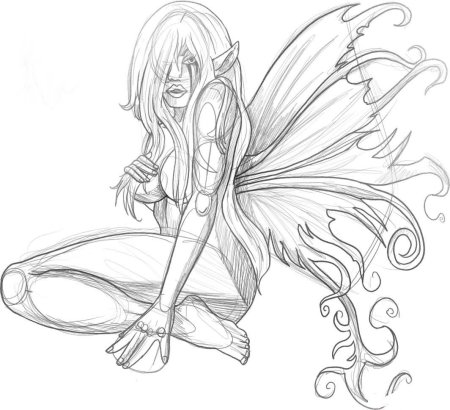 Как рисовать фею