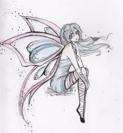 Феи для срисовки легкие