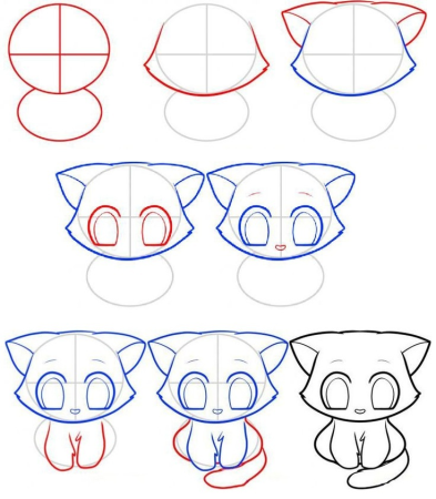 Рисунки для срисовки поэтапно