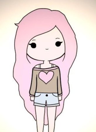 Милые рисунки легкие девочки