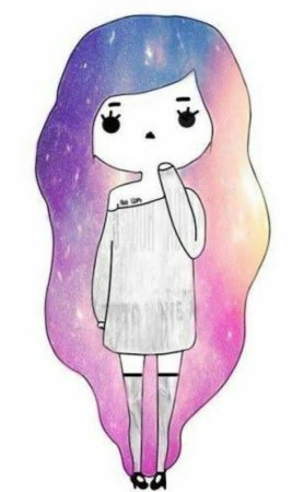 Очень легкие девочки для срисовки