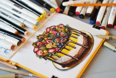 Рисунки маркерами для скетчинга