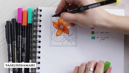 Рисование маркерами для скетчинга