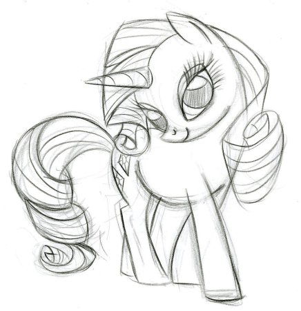 Картинки пони для срисовки карандашом