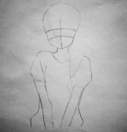 Рисунок человека для срисовки легкий
