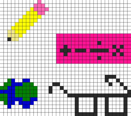 Рисунки по клеточкам в тетради