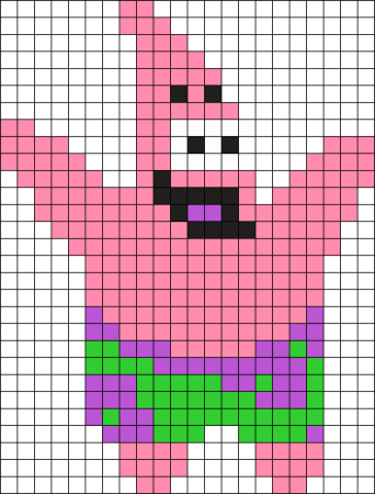 Пиксельные рисунки по клеточкам