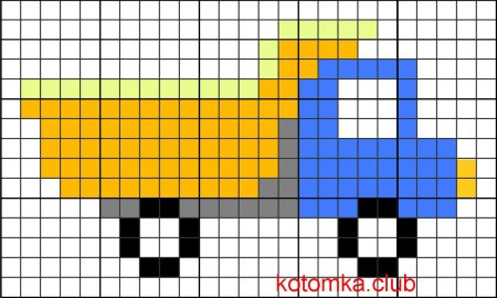 Рисование по клеткам для мальчиков