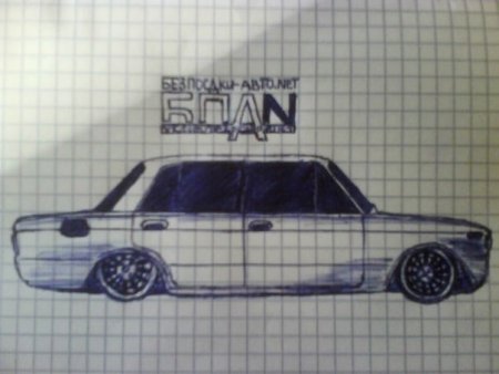 Рисунок танка по клеточкам