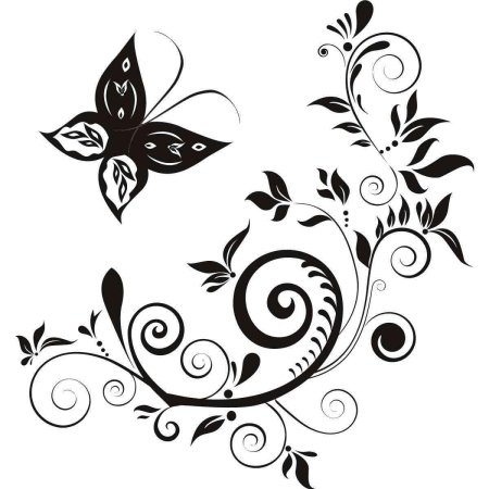 Цветочный орнамент несложный