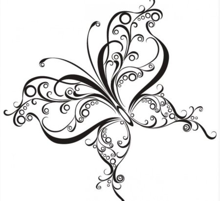 Тату завитушки