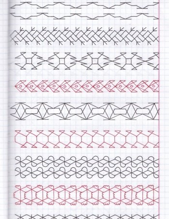 Узоры по клеточкам в тетра