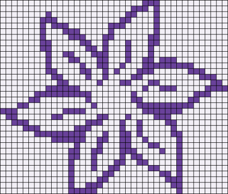 Узоры на листе в клеточку