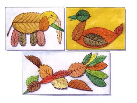 Технология поделка из осенних листьев